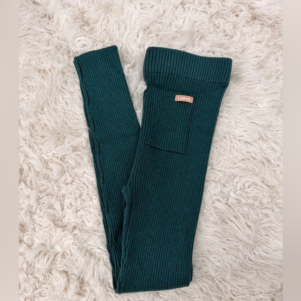 Lunya Cottonsilk Ribbed Legging Limited Edition Towering Pine M